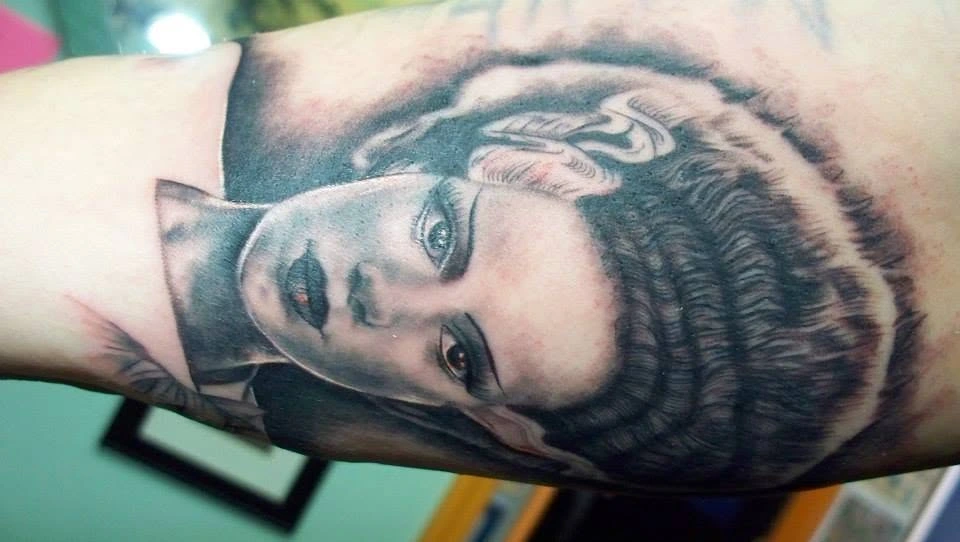 Custom tattoo artwork photographed for Color Tech Tattoo